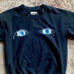 Unfortunate Portrait teardrop sweatshirt - size S
